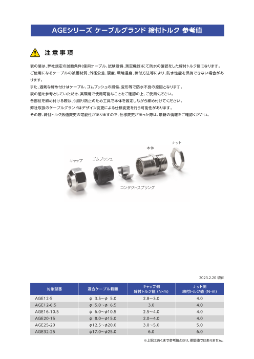 カタログの表紙