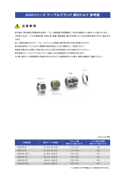 カタログの表紙