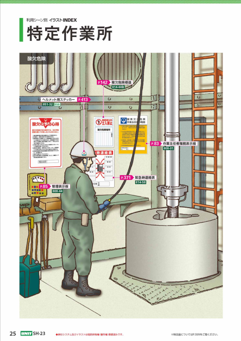 利用シーン別イラストINDEX 「特定作業所」
