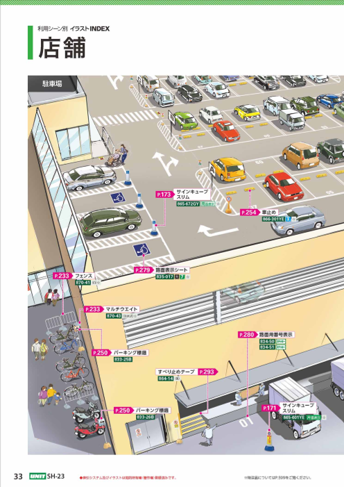 利用シーン別イラストINDEX 「店舗」