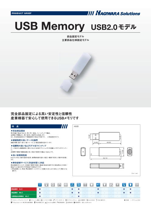 USB Memory (USB2.0モデル)（ハギワラソリューションズ株式会社）の 