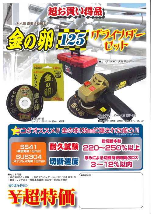 お買い物マラソン限定☆ レヂトン 金のグラインダーPro KGPー125 ２台