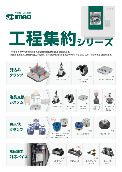 生産性UP！ 加工精度UP！ コスト削減！が実現する治具「工程集約