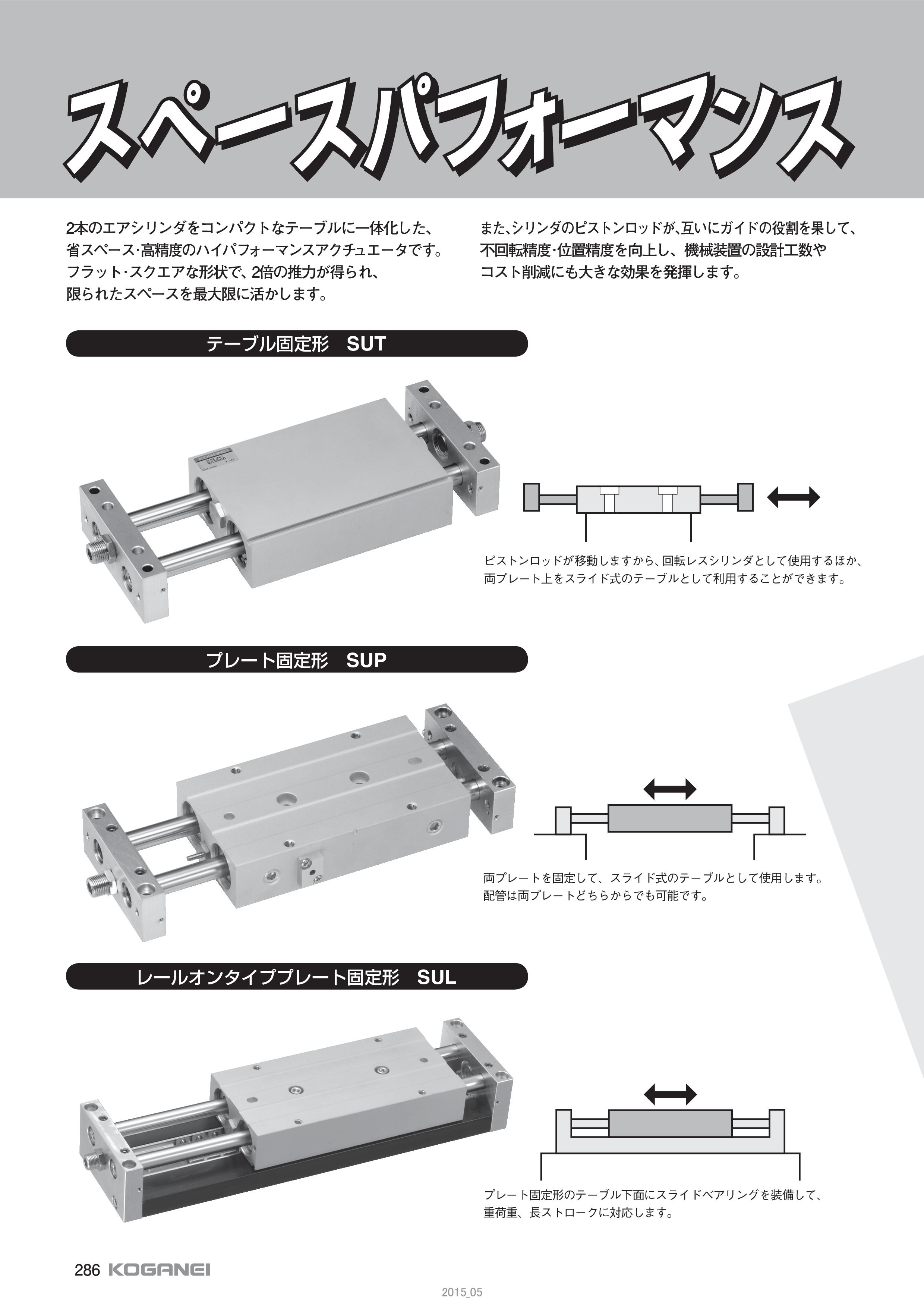 スライドユニット（株式会社コガネイ）のカタログ無料ダウンロード 