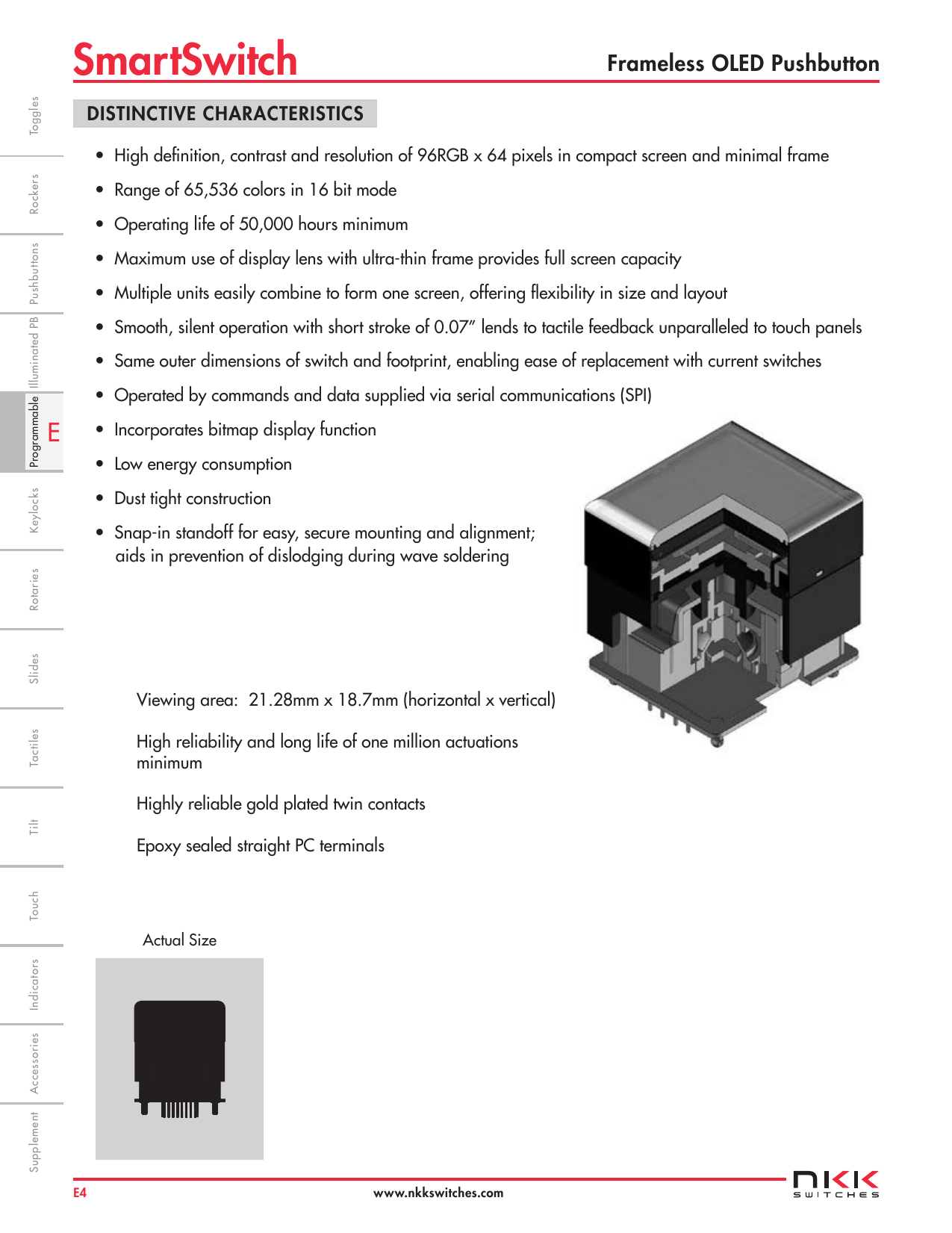 M Series Waterproof Large Bushing Toggle Switch(NKK SWITCHES CO., LTD