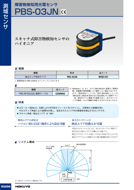 オリジナルデザイン手作り商品 障害物検知用光電センサ PBS-03JN（検出 ...