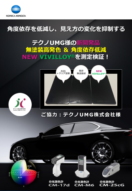 新開発の無塗装樹脂は、なぜ白っぽく見えにくい？ 測定値で検証