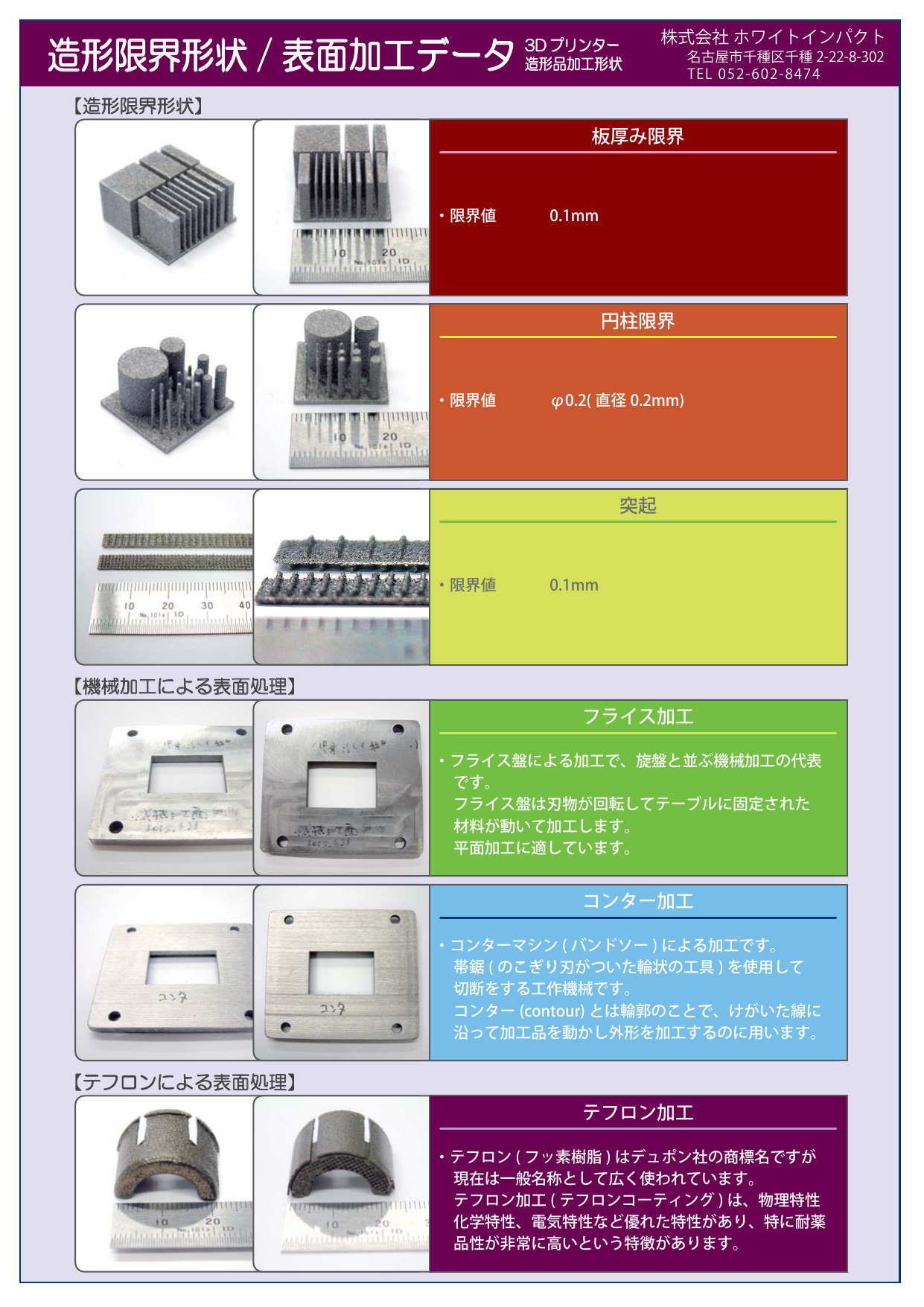 造形限界形状 表面加工データ 3dプリンター造形品加工形状 株式会社ホワイトインパクト のカタログ無料ダウンロード 製造業向けカタログポータル Aperza Catalog アペルザカタログ