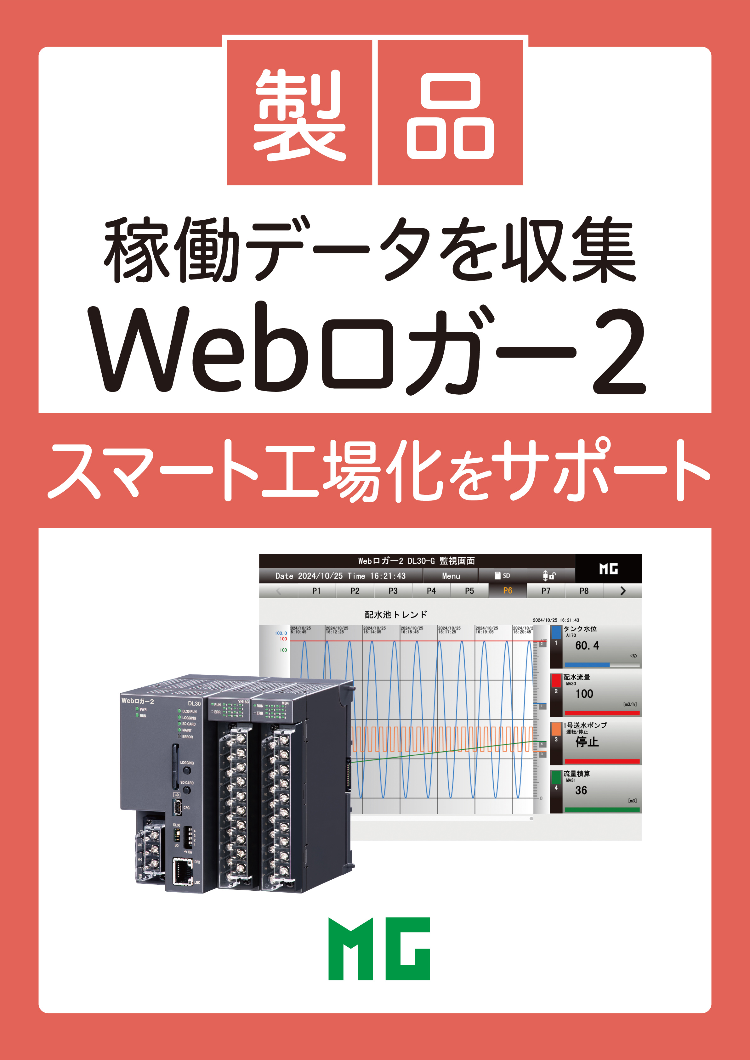 IoT時代の現場設置形データロガー Webロガー2