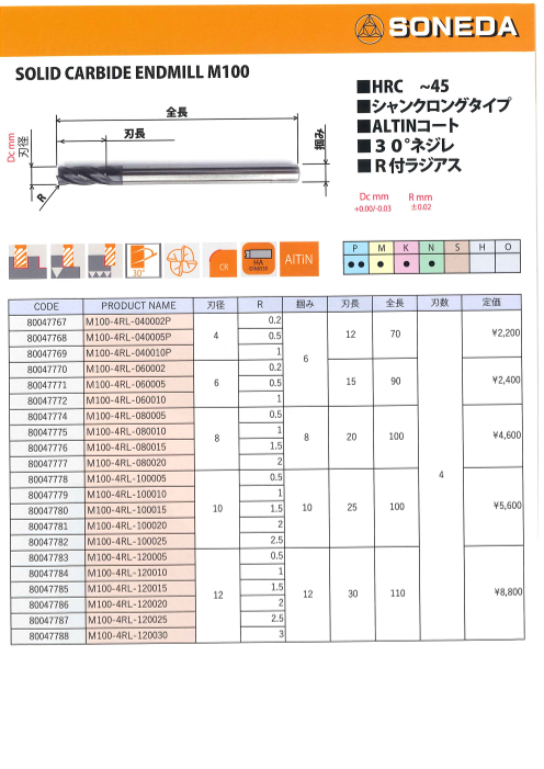 カタログの表紙