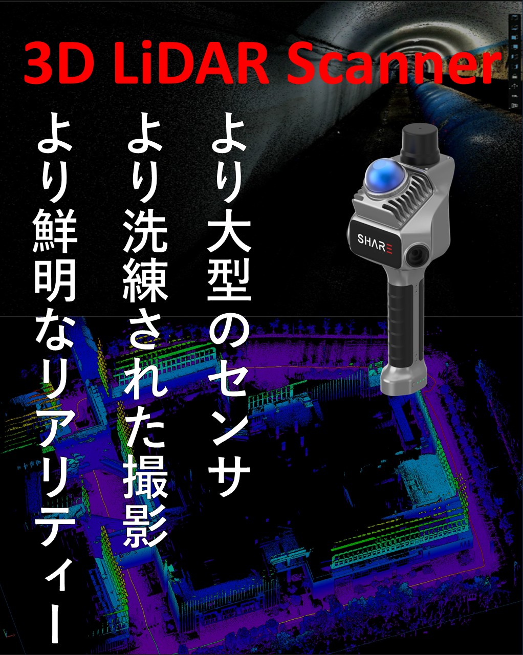 Handheld SLAM 3D LiDAR Scanner