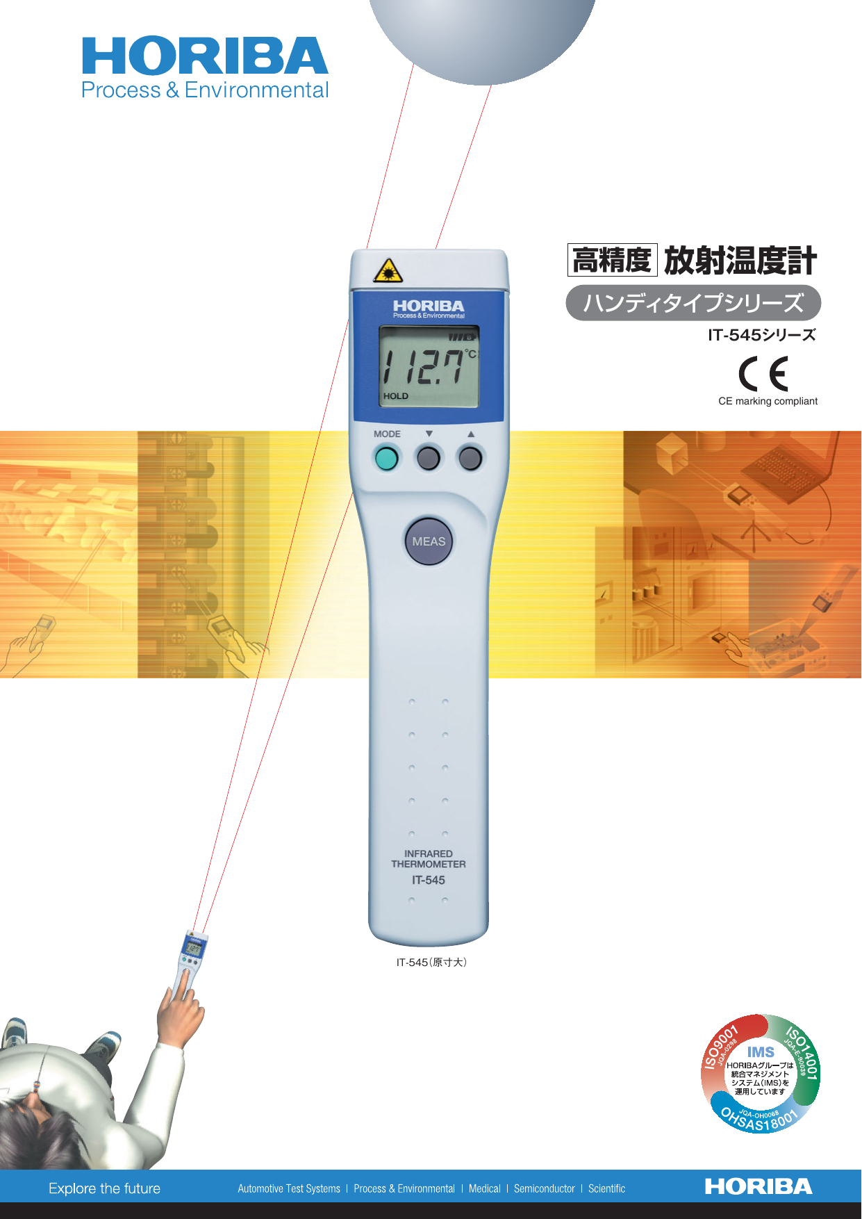 大人気 HORIBA 堀場製作所 放射温度計 狭視野タイプ IT-480P