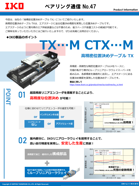 高精密位置決めテーブルTX