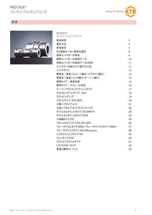 カタログの表紙