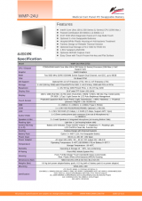 医療用の抗菌プラスチック筐体ファンレス24型フルHD版Core Ultra 5搭載タッチパネルPC『WMP-24U』