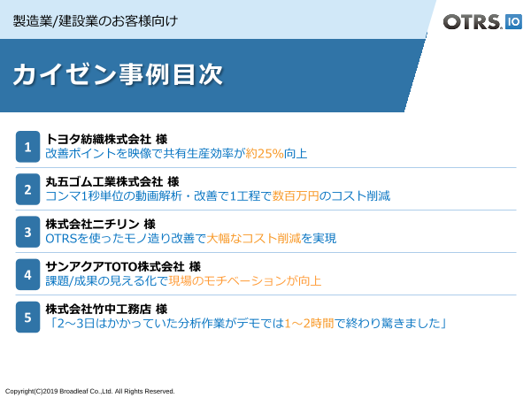 OTRS導入事例集（株式会社ブロードリーフ）のカタログ無料ダウンロード 