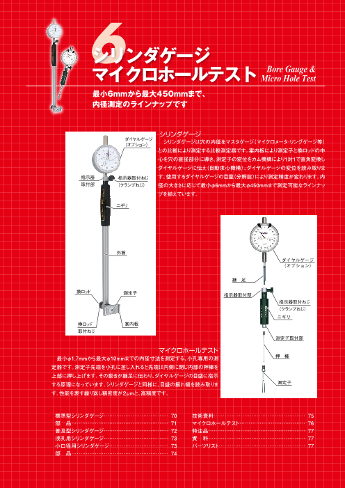 テクロック TECLOCK CC-100S シリンダーゲージ CC100S