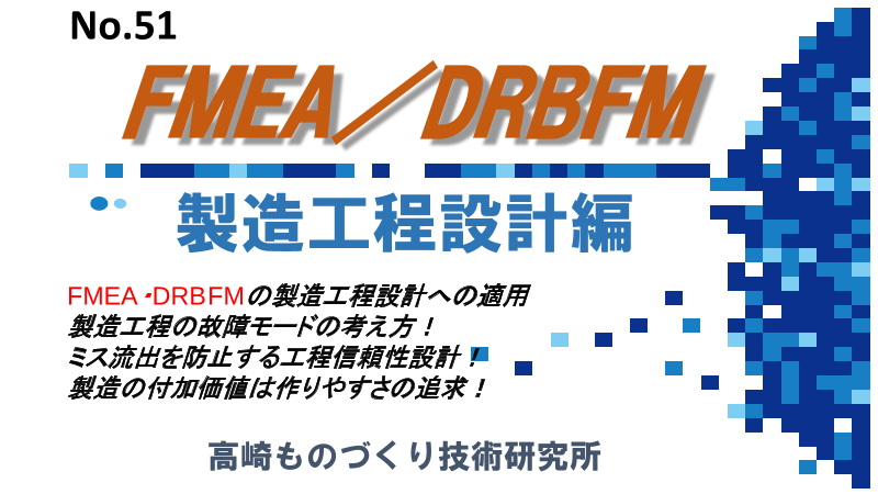 Fmea Drbfm 製造工程設計編 合同会社高崎ものづくり技術研究所 のカタログ無料ダウンロード 製造業向けカタログポータル Aperza Catalog アペルザカタログ