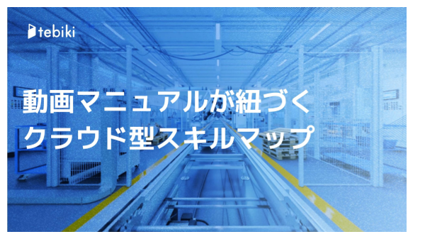 動画マニュアルが紐づくクラウド型スキルマップ