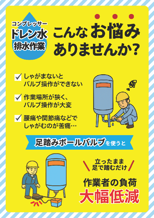 足踏ボールバルブ