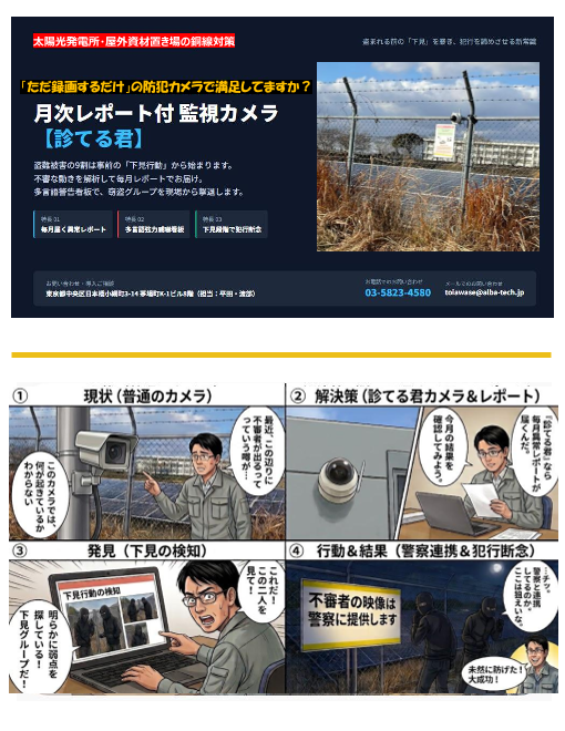 月次レポート付監視カメラ 【診てる君】