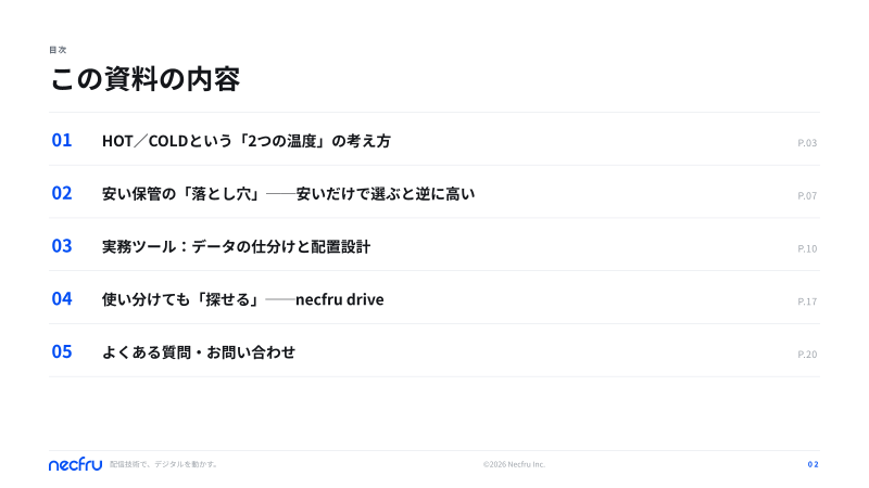 カタログの表紙