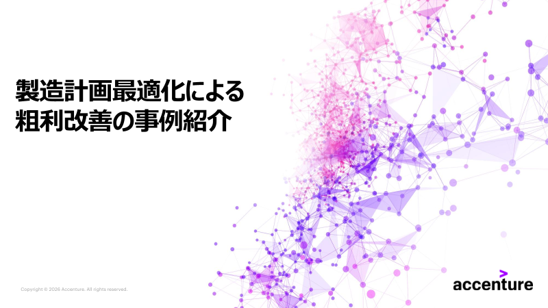 製造計画最適化による粗利改善